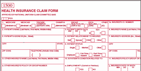 CMS 1500 Form
